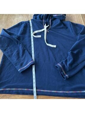 J. CREW Hoodie Blue Sweatshirt size large